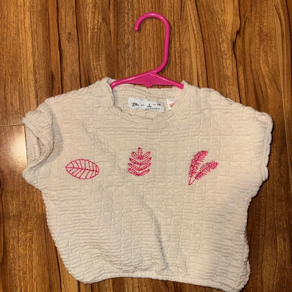 Zara cotton kids crop